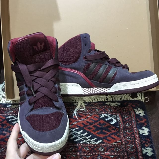 Purple adidas high new arrivals tops