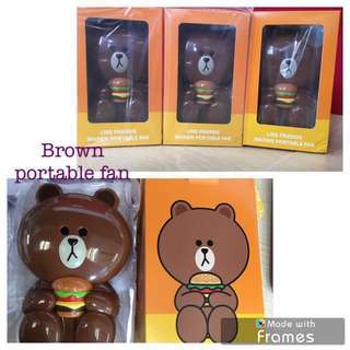 Brown portable fan **act fast/only left one pc**