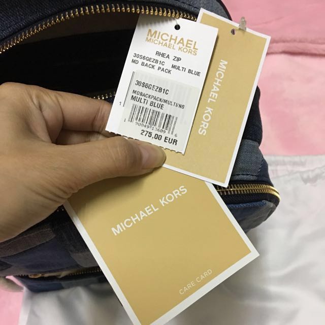 Michael kors cheap rhea denim backpack