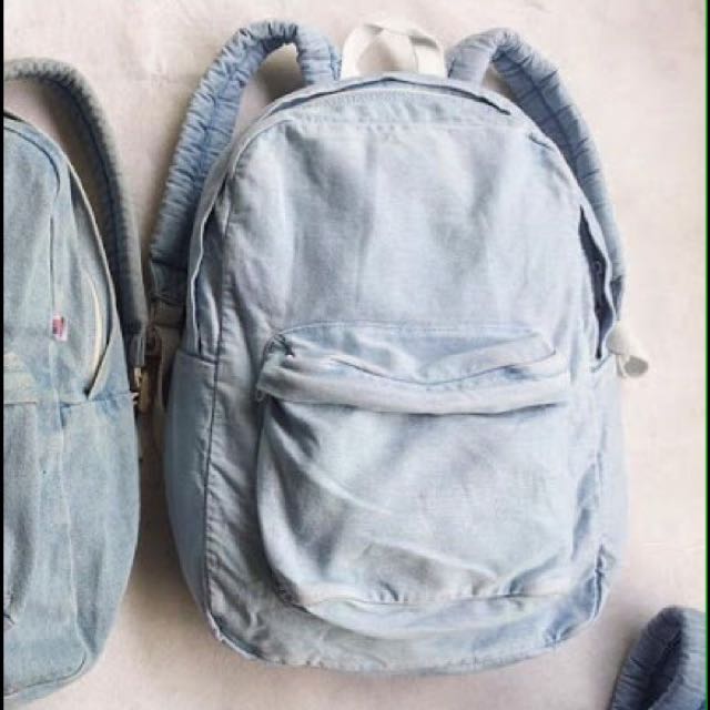 AUTHENTIC American Apparel Denim Backpack