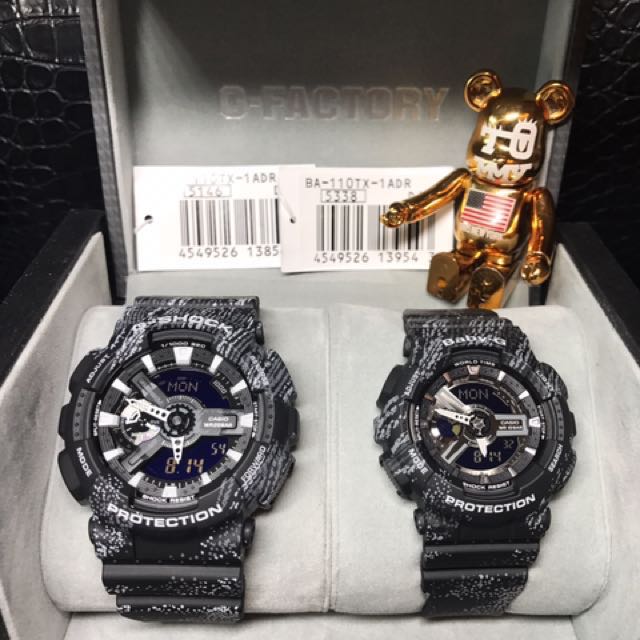 Authentic And In Stock G Shock Couple Set Ga 110Tx 1A Ba 110Tx 1A