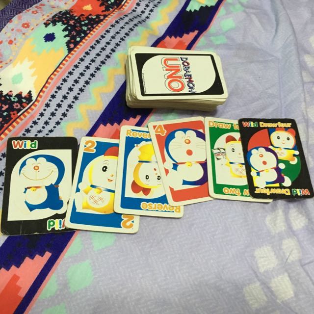 Authentic Doraemon Uno Cards Hobbies Toys Toys Games On Carousell