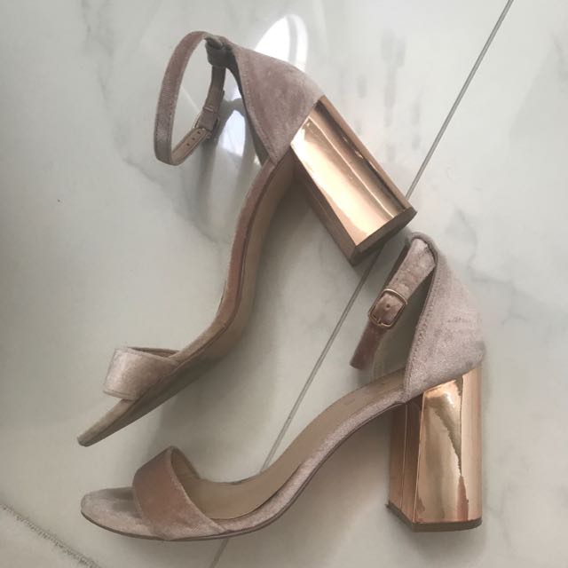 gold block heels australia