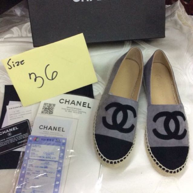 Chanel Espadrilles, Women's Fashion, Footwear, Flats & Sandals on Carousell