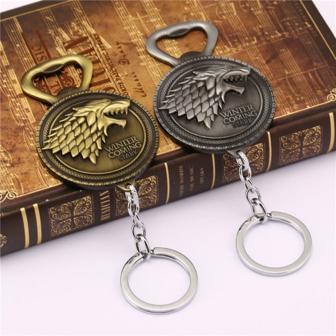 Game of thrones bottle opener top keychain