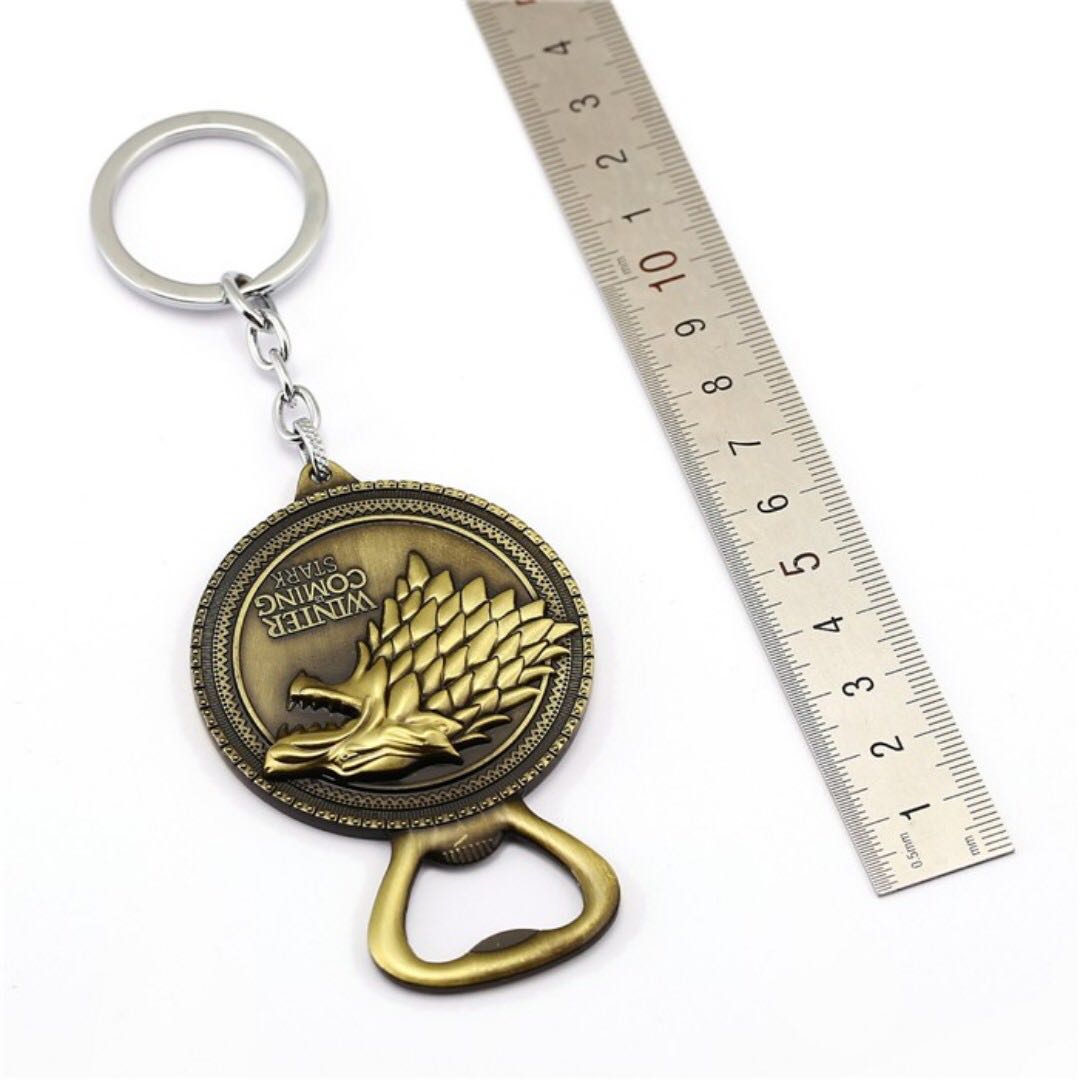 Game of thrones bottle opener top keychain