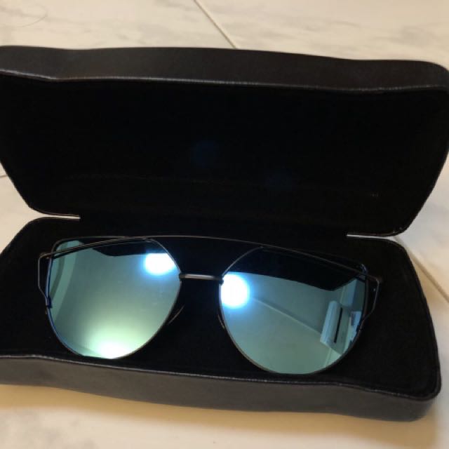 Gentle Monster Inspired Sunglasses in Blue, Women's Fashion, Watches