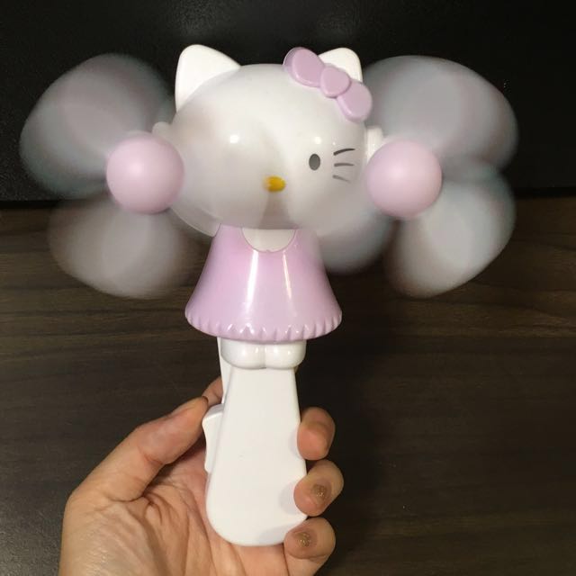Hello Kitty Portable Handheld Fan, Toys & Games, Bricks & Figurines on Carousell