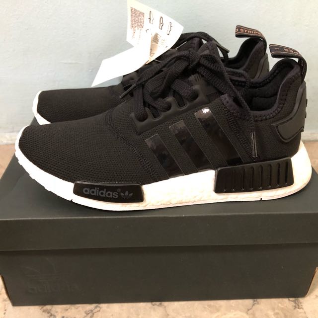 Nmd black deals rose gold