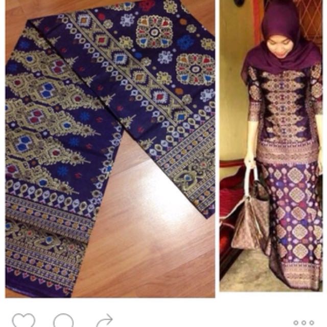 Kain Songket  Sarawak  4meter Muslimah Fashion Dresses 