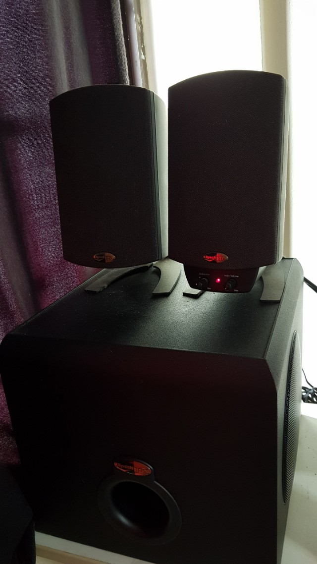 Klipsch Promedia 2 1 Speaker With Sub Woofer Non Bluetooth Electronics Audio On Carousell