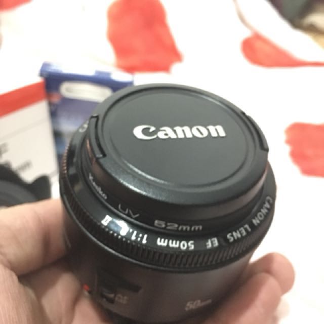 lensa fix canon ef 50mm 1 1 8 ii