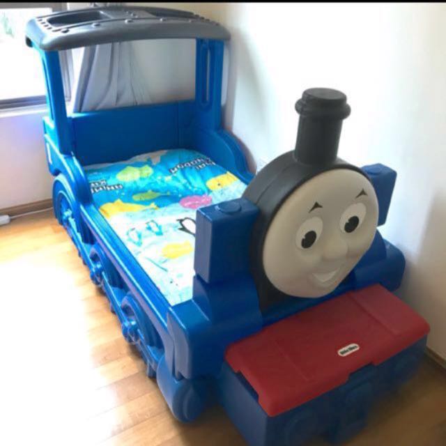 Little tikes thomas bed mattress size sales