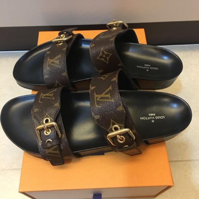 Louis Vuitton Bom Dia Leather Sandal