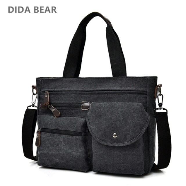 Mens large canvas clearance shoulder bag