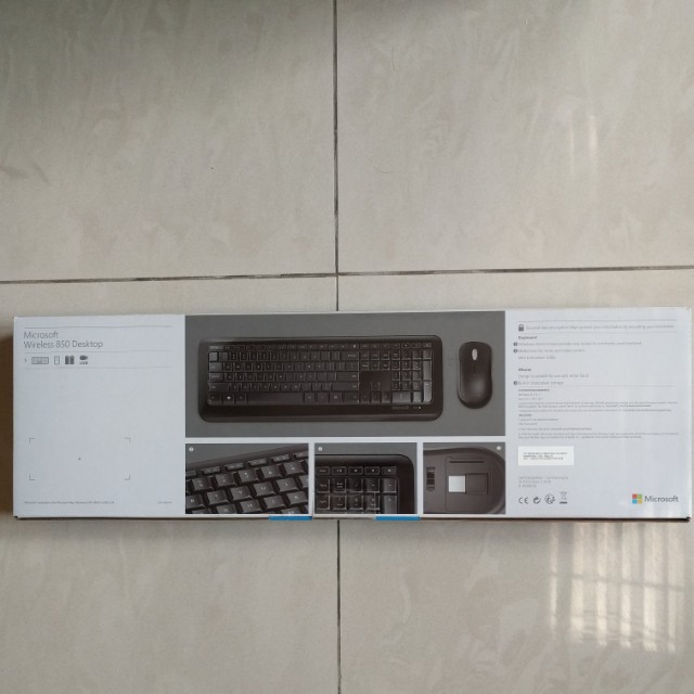 Microsoft Wireless 850 Keyboard and Mouse Set (Black), Computers & Tech