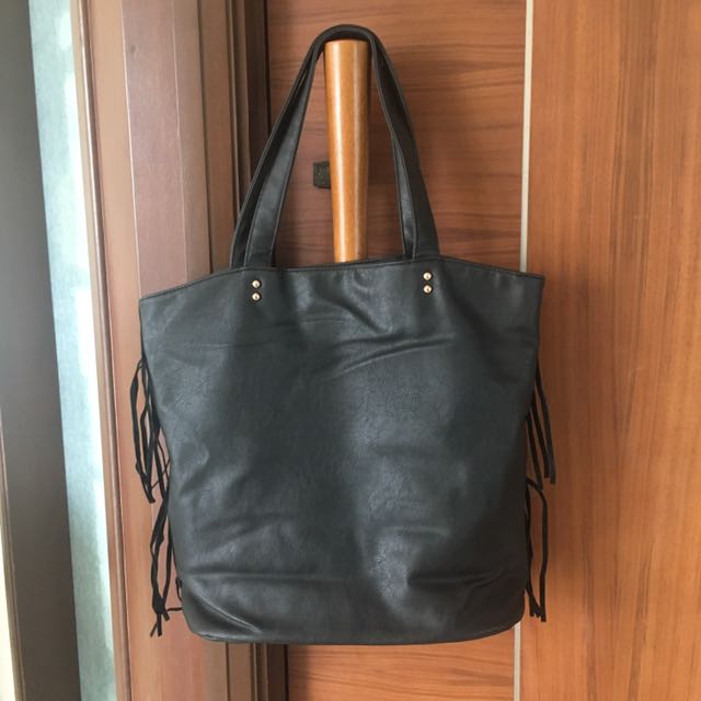 black tote bag new look