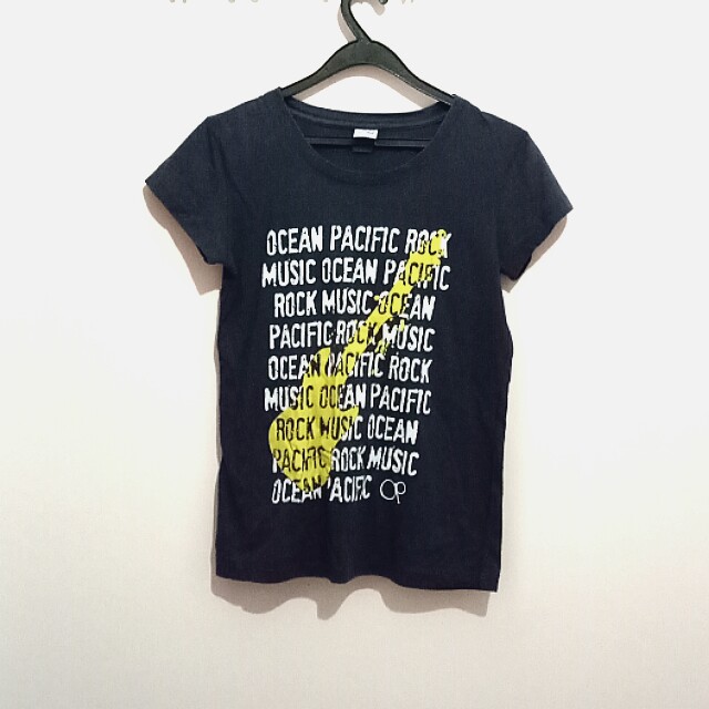 Ocean Pacific Guitar Print Tee Women S Fashion Clothes Tops On