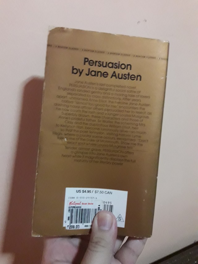 Persuasion by Jane Austen (pocketbook) (Category: Storybooks) located in Cabuyao City. Submitted by declutterops (Listing ID 148156243, Image 2). Description: .