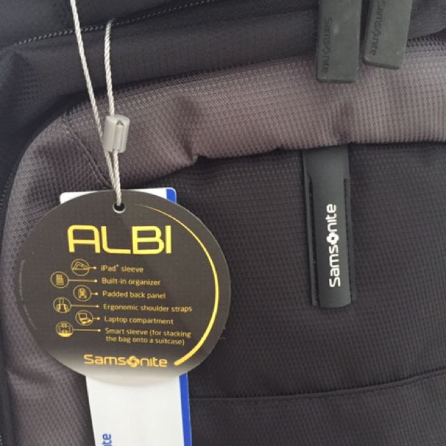 Samsonite Albi Laptop Backpack with Wheels, Fesyen Pria, Tas & Dompet