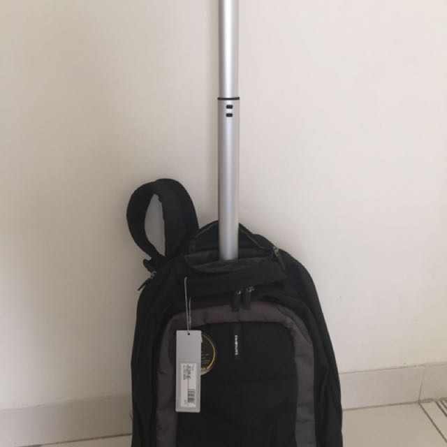 Samsonite Albi Laptop Backpack with Wheels, Fesyen Pria, Tas & Dompet