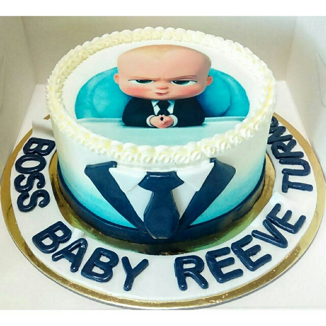 The Boss Baby Cake Food Drinks Baked Goods On Carousell