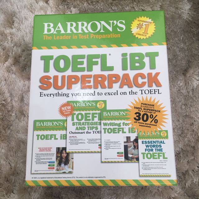 Toefl Ibt Superpack Barrons Books Stationery Books On - 