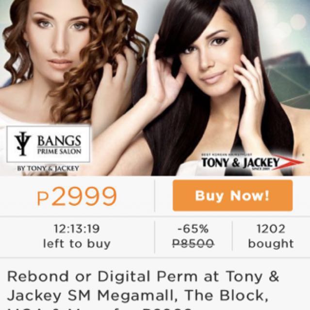 Tony Jackey Digital Perm Or Rebond With Haircut On Carousell