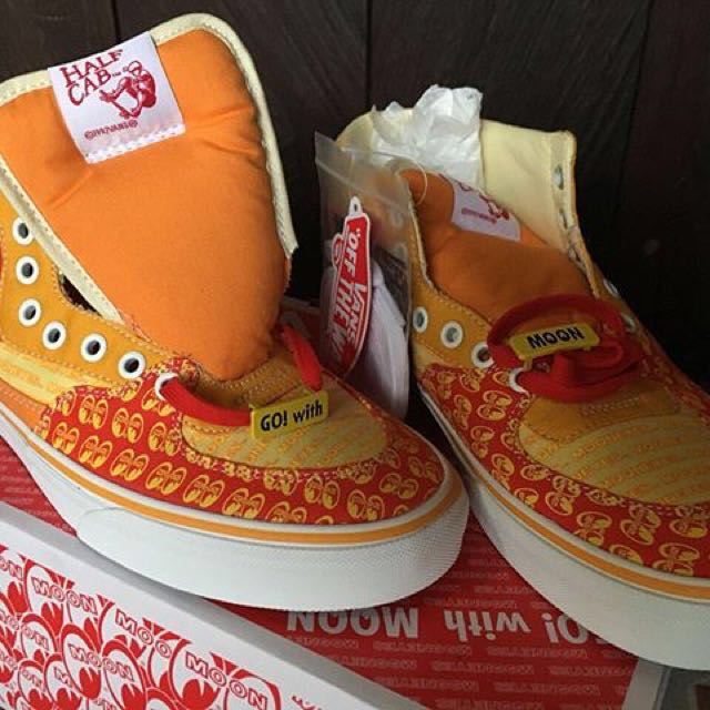 VANS half cab mooneyes fiery red mult - スニーカー