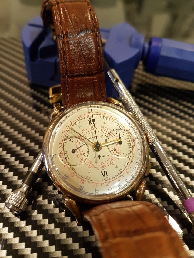 vintage girard perregaux 1960s manual winding chronograph Luxury