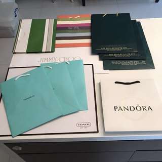 Various Luxury Brand Paperbags