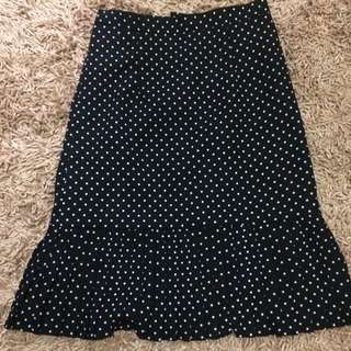 Skirt mermaid polkadot