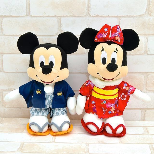 2018 Japanese New Year Disney Kimono Minnie And Mickey Plush Hobbies And Toys Toys And Games On