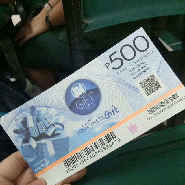 500 pesos sm gift cheque, Tickets & Vouchers, Store Credits ...