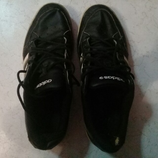 adidas neo vibetouch leather shoe black Men s Fashion Footwear