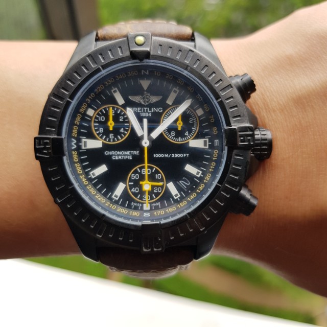 Breitling Avenger Seawolf Code Yellow Mobile Phones Gadgets Wearables Smart Watches on Carousell
