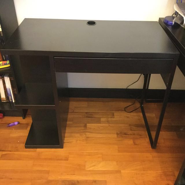 Brown Black Ikea Desk Furniture Tables Chairs On Carou Brown Black Ikea Desk Furniture