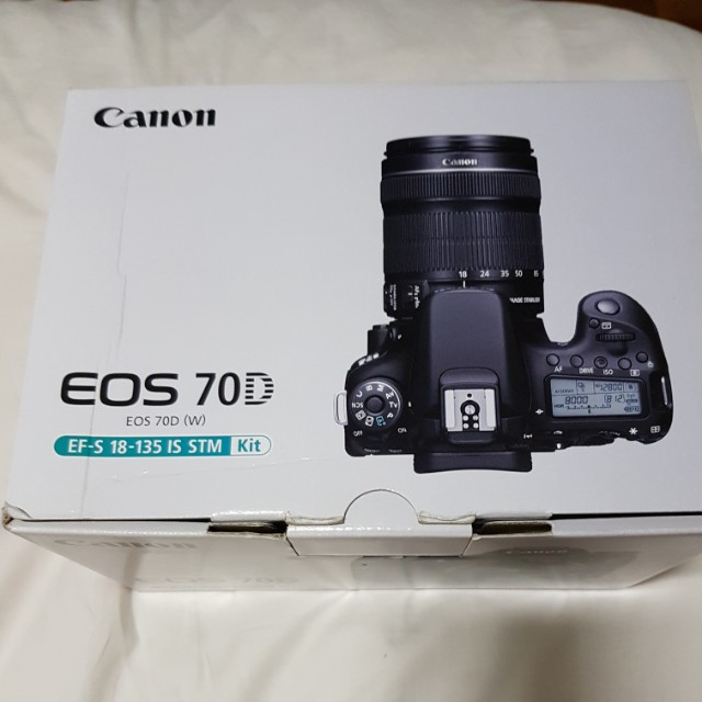 Canon EOS 70D with Lens 18-135 IS STM, Photography, Cameras on Carousell