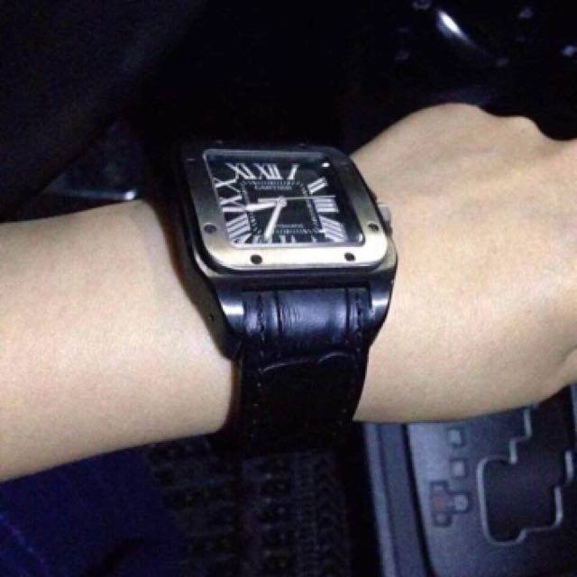Cartier Santos 100 Black Titanium