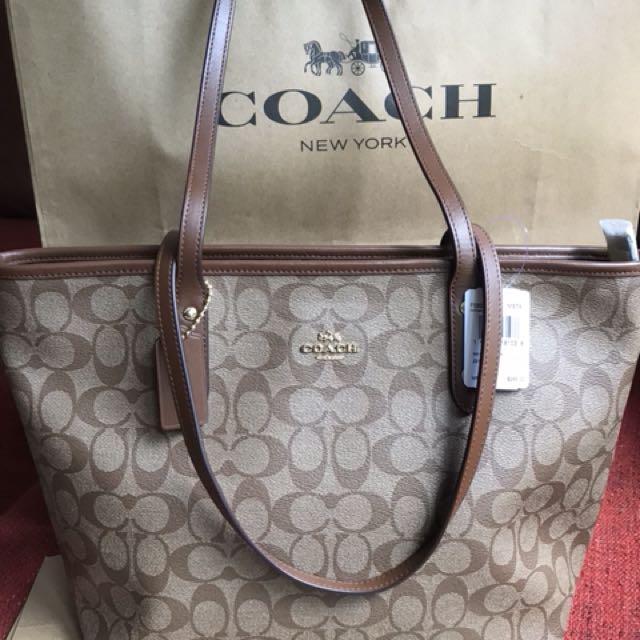 Coach monogram tote clearance bag