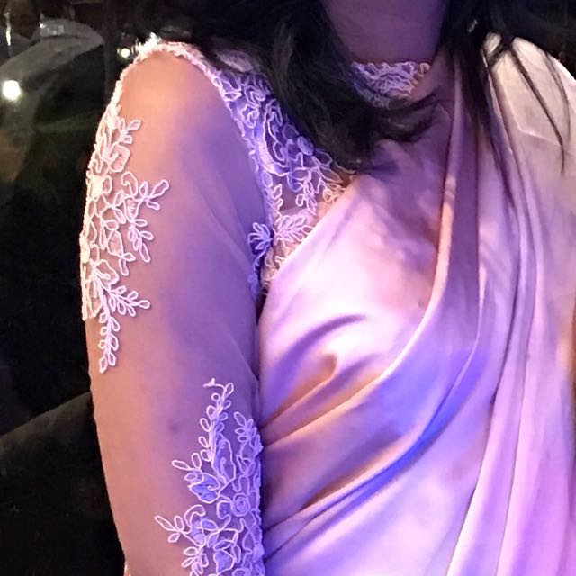 Lace saree cheap jacket designs 2018