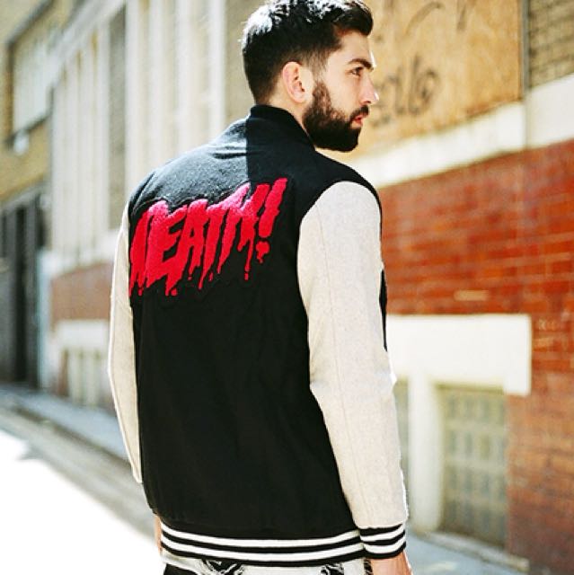 Drop dead varsity jacket discount