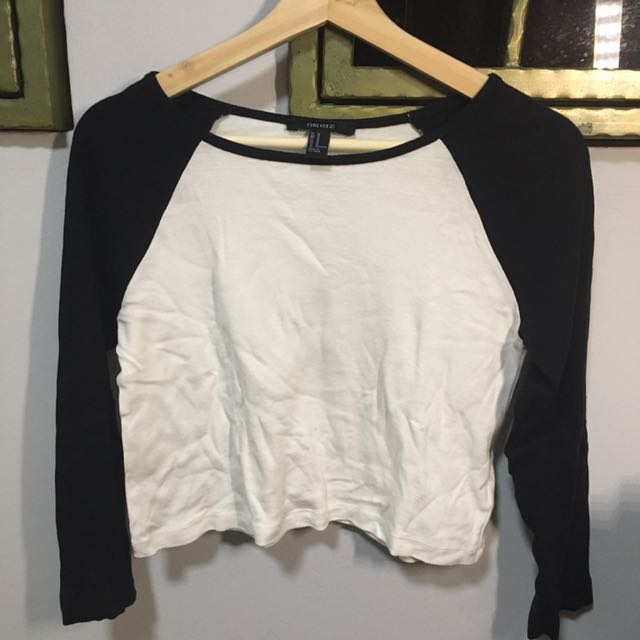 forever 21 cropped long sleeve