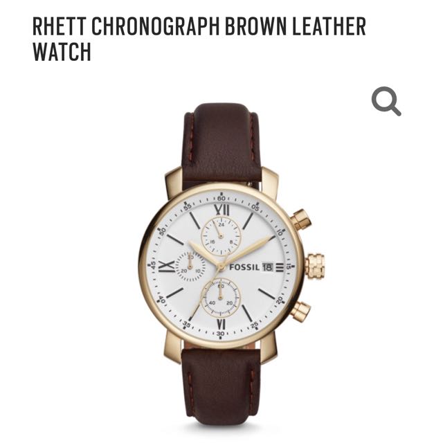 Fossil BQ1009 Men s Brown Leather Strap Chronograph Watch Men s Fashion Watches Accessories Watches on Carousell