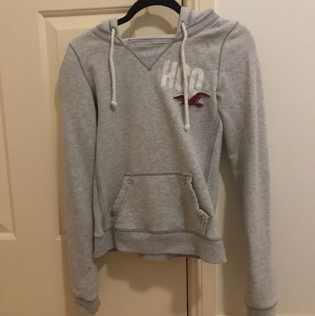hollister grey hoodie womens