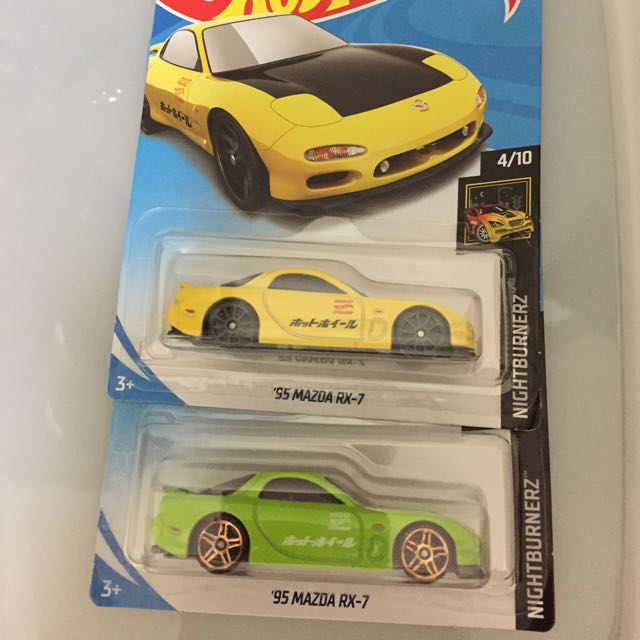 Hot wheels mazda rx7 yellow cheap