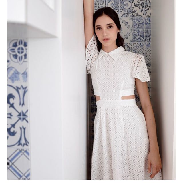 white broderie anglaise dress uk