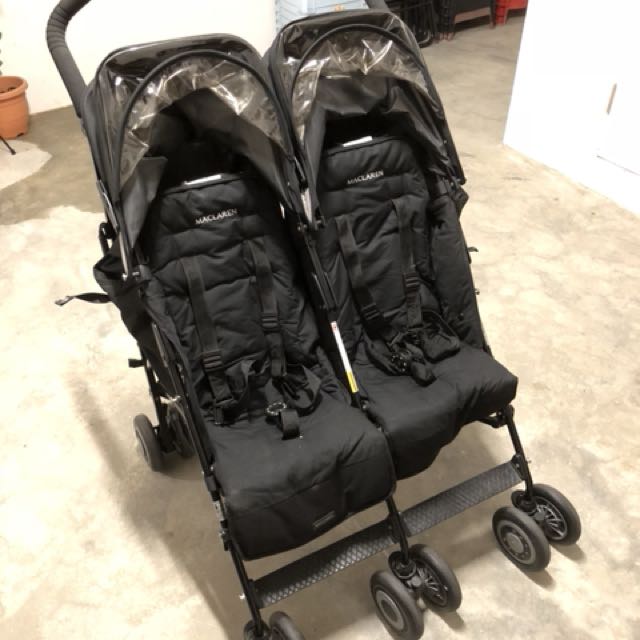 Maclaren Twin Techno Stroller Black, Babies & Kids, Going Out