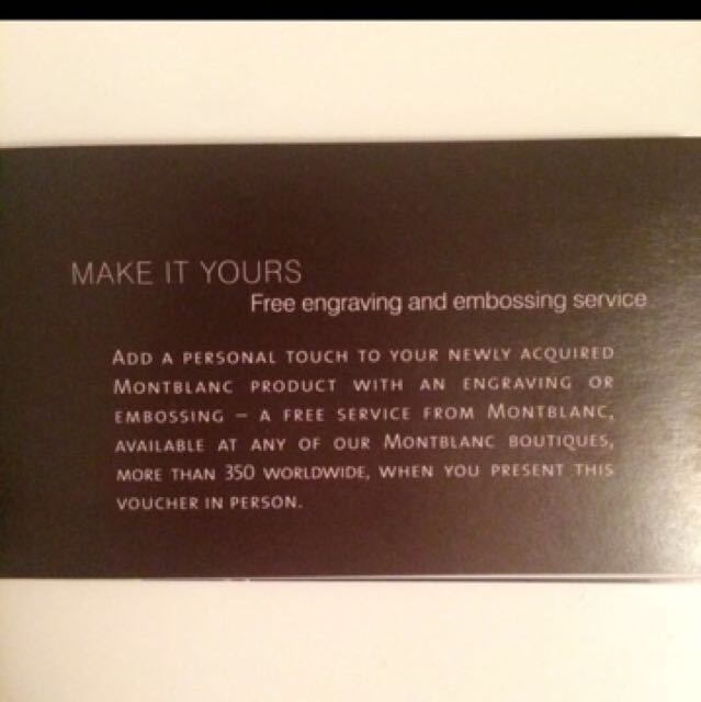 Montblanc voucher top