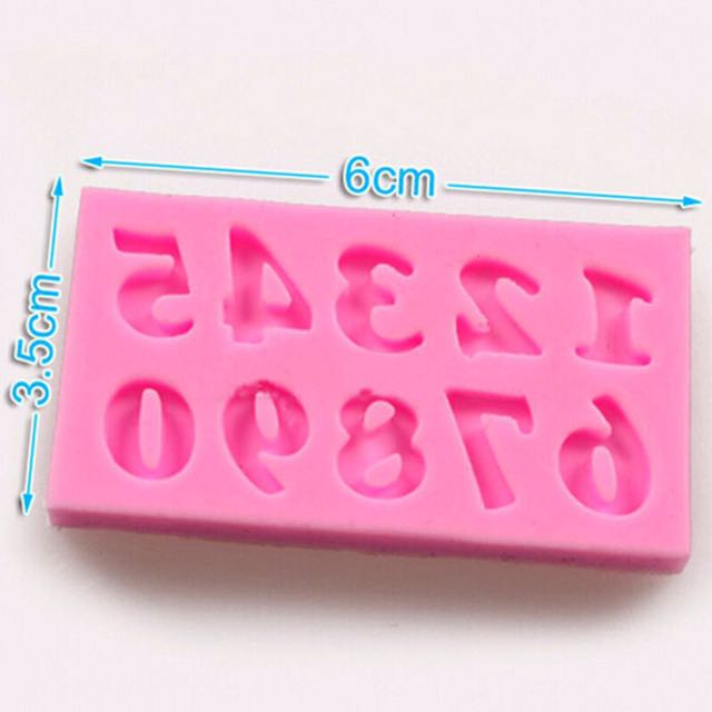 Number Fondant/clay silicone mold (Category: Bakeware) located in Makati City. Submitted by mylittlechicshop (Listing ID 148263685, Image 2). Description: .